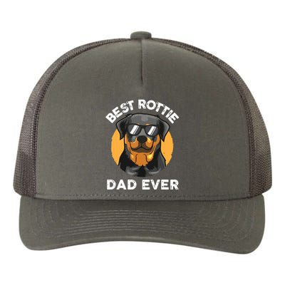 Funny Rottweiler Dad Design For Men Grandpa Rottie Dad Quote Yupoong Adult 5-Panel Trucker Hat