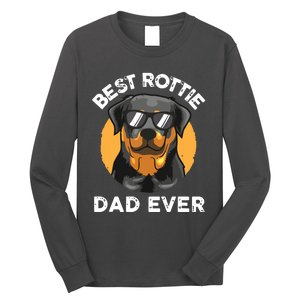 Funny Rottweiler Dad Design For Men Grandpa Rottie Dad Quote Long Sleeve Shirt