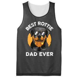 Funny Rottweiler Dad Design For Men Grandpa Rottie Dad Quote Mesh Reversible Basketball Jersey Tank