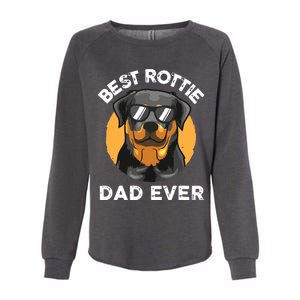 Funny Rottweiler Dad Design For Men Grandpa Rottie Dad Quote Womens California Wash Sweatshirt