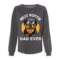 Funny Rottweiler Dad Design For Men Grandpa Rottie Dad Quote Womens California Wash Sweatshirt