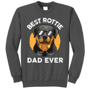 Funny Rottweiler Dad Design For Men Grandpa Rottie Dad Quote Tall Sweatshirt