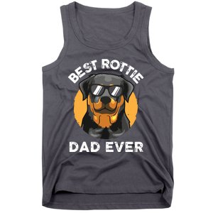 Funny Rottweiler Dad Design For Men Grandpa Rottie Dad Quote Tank Top