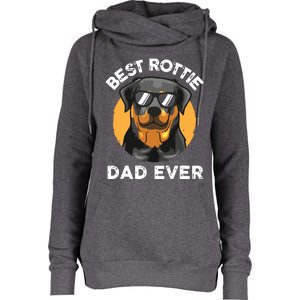 Funny Rottweiler Dad Design For Men Grandpa Rottie Dad Quote Womens Funnel Neck Pullover Hood