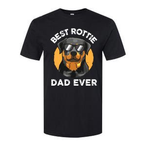 Funny Rottweiler Dad Design For Men Grandpa Rottie Dad Quote Softstyle CVC T-Shirt