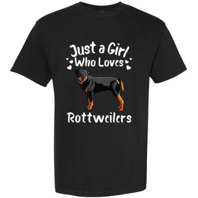 Funny Rottweiler Designs For Girl Women Kids Rott Pet Lover Garment-Dyed Heavyweight T-Shirt