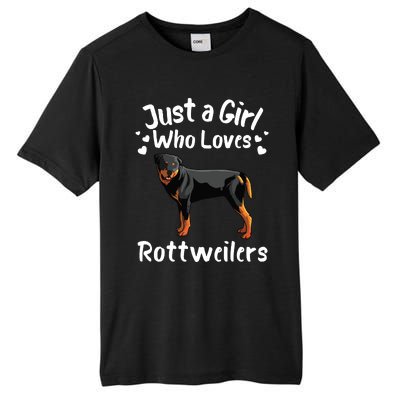 Funny Rottweiler Designs For Girl Women Kids Rott Pet Lover Tall Fusion ChromaSoft Performance T-Shirt