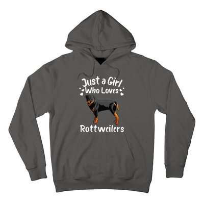 Funny Rottweiler Designs For Girl Women Kids Rott Pet Lover Hoodie