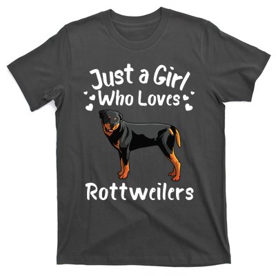 Funny Rottweiler Designs For Girl Women Kids Rott Pet Lover T-Shirt