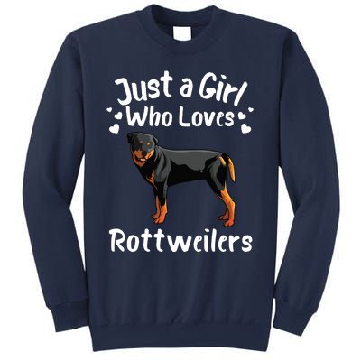 Funny Rottweiler Designs For Girl Women Kids Rott Pet Lover Sweatshirt