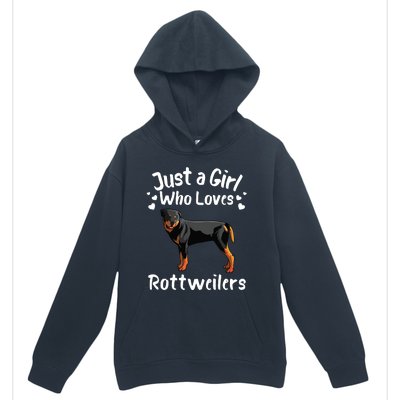 Funny Rottweiler Designs For Girl Women Kids Rott Pet Lover Urban Pullover Hoodie