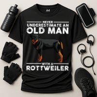 Funny Rottweiler Designs For Men Dad Grandpa Rottie Lovers Cooling Performance Crew T-Shirt