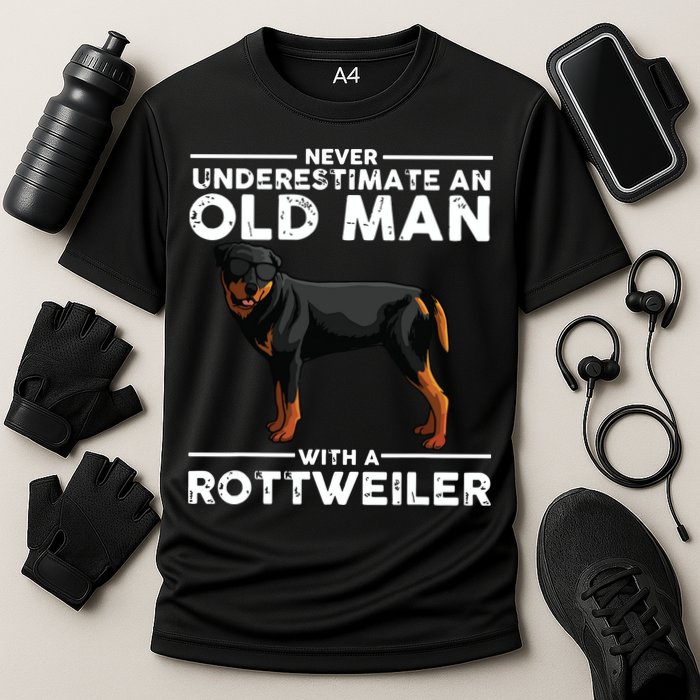 Funny Rottweiler Designs For Men Dad Grandpa Rottie Lovers Cooling Performance Crew T-Shirt
