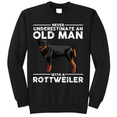 Funny Rottweiler Designs For Men Dad Grandpa Rottie Lovers Sweatshirt