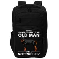 Funny Rottweiler Designs For Men Dad Grandpa Rottie Lovers Impact Tech Backpack