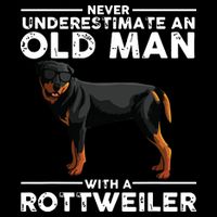 Funny Rottweiler Designs For Men Dad Grandpa Rottie Lovers Impact Tech Backpack