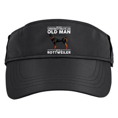 Funny Rottweiler Designs For Men Dad Grandpa Rottie Lovers Adult Drive Performance Visor