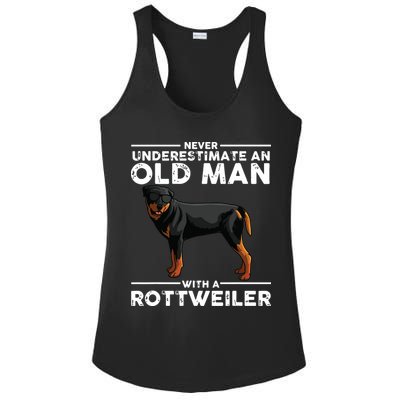 Funny Rottweiler Designs For Men Dad Grandpa Rottie Lovers Ladies PosiCharge Competitor Racerback Tank