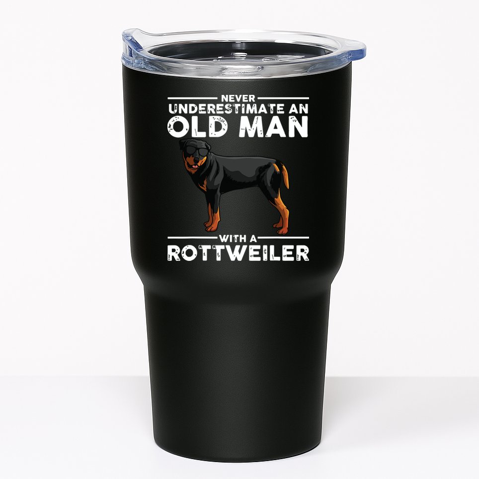 Funny Rottweiler Designs For Men Dad Grandpa Rottie Lovers Tumbler