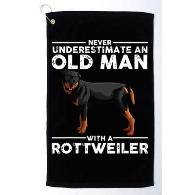 Funny Rottweiler Designs For Men Dad Grandpa Rottie Lovers Golf Towel