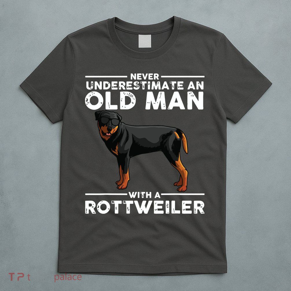 Funny Rottweiler Designs For Men Dad Grandpa Rottie Lovers T-Shirt