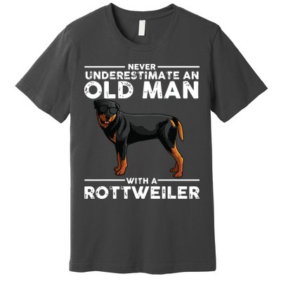 Funny Rottweiler Designs For Men Dad Grandpa Rottie Lovers Premium T-Shirt