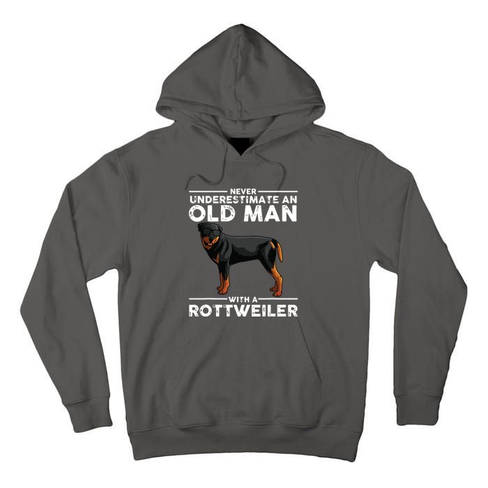 Funny Rottweiler Designs For Men Dad Grandpa Rottie Lovers Tall Hoodie