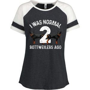 Funny Rottweiler Designs For Men Women Kids Rott Pet Lovers Enza Ladies Jersey Colorblock Tee