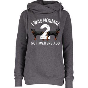 Funny Rottweiler Designs For Men Women Kids Rott Pet Lovers Womens Funnel Neck Pullover Hood