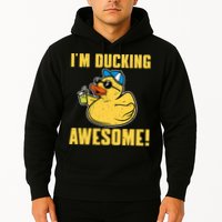 Funny Rubber Ducky Saying Im Ducking Awesome Duckie Hoodie