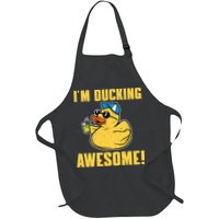 Funny Rubber Ducky Saying Im Ducking Awesome Duckie Apron