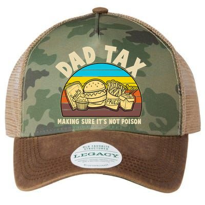 Funny Retro Dad Tax Making Sure Its Not Poison Legacy Tie Dye Trucker Hat