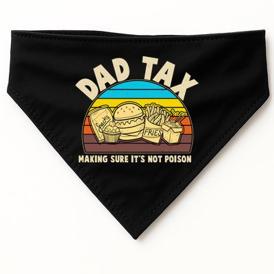 Funny Retro Dad Tax Making Sure Its Not Poison USA-Made Doggie Bandana