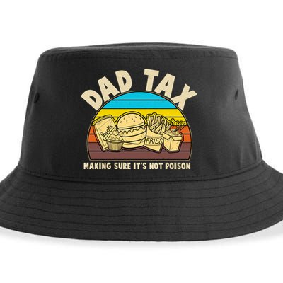 Funny Retro Dad Tax Making Sure Its Not Poison Sustainable Bucket Hat