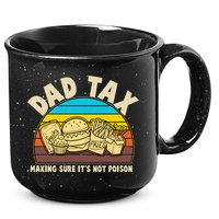 Funny Retro Dad Tax Making Sure Its Not Poison 15oz Campfire Ceramic Mug