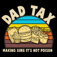 Funny Retro Dad Tax Making Sure Its Not Poison 16 in Basic Backpack
