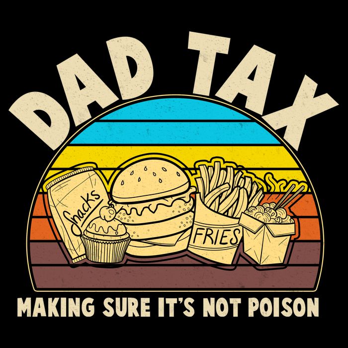 Funny Retro Dad Tax Making Sure Its Not Poison 16 in Basic Backpack