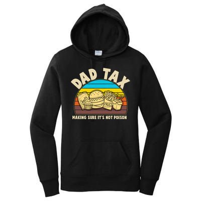 Funny Retro Dad Tax Making Sure Its Not Poison Women's Pullover Hoodie