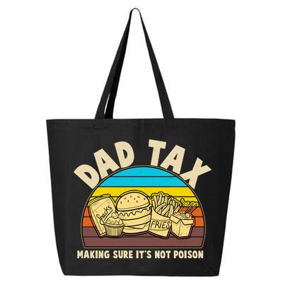 Funny Retro Dad Tax Making Sure Its Not Poison 25L Jumbo Tote