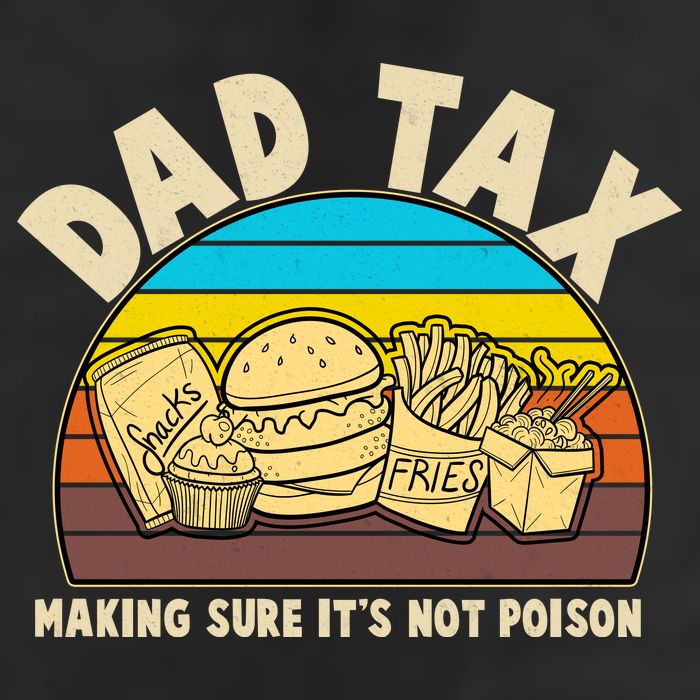 Funny Retro Dad Tax Making Sure Its Not Poison 25L Jumbo Tote