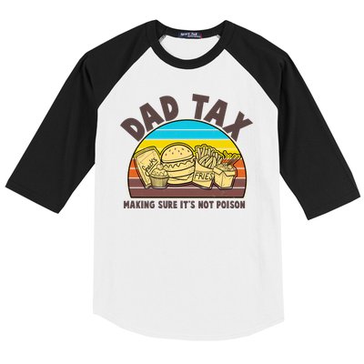 Funny Retro Dad Tax Making Sure Its Not Poison Baseball Sleeve Shirt