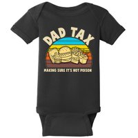 Funny Retro Dad Tax Making Sure Its Not Poison Baby Bodysuit