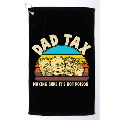 Funny Retro Dad Tax Making Sure Its Not Poison Golf Towel