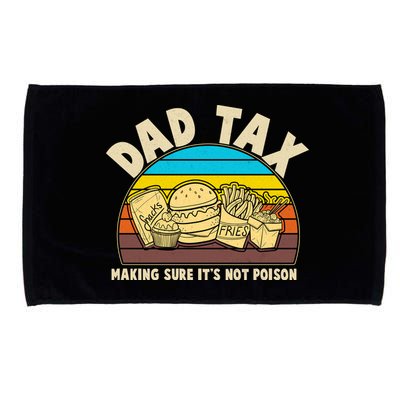 Funny Retro Dad Tax Making Sure Its Not Poison Microfiber Hand Towel