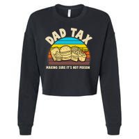 Funny Retro Dad Tax Making Sure Its Not Poison Cropped Pullover Crew