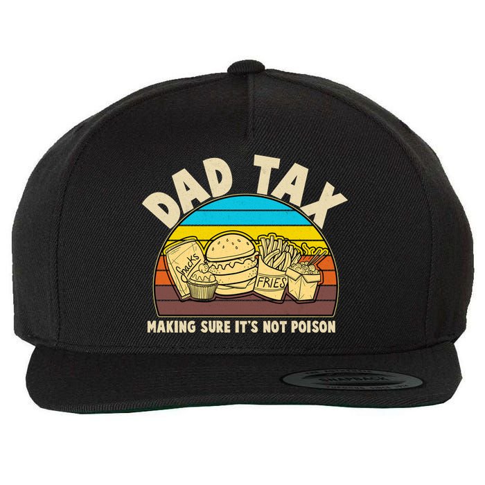 Funny Retro Dad Tax Making Sure Its Not Poison Wool Snapback Cap