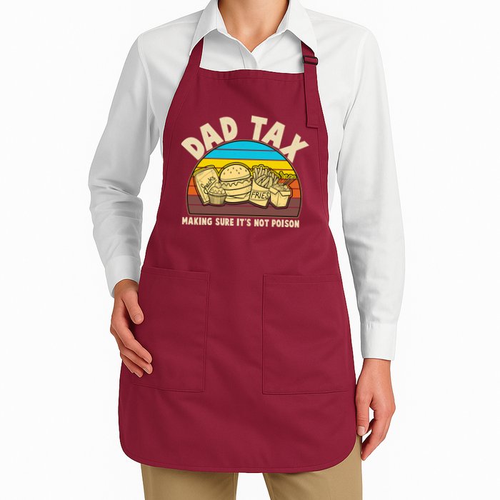 Funny Retro Dad Tax Making Sure Its Not Poison Apron