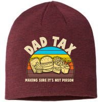 Funny Retro Dad Tax Making Sure Its Not Poison Sustainable Beanie
