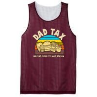 Funny Retro Dad Tax Making Sure Its Not Poison Mesh Reversible Basketball Jersey Tank