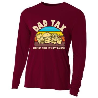 Funny Retro Dad Tax Making Sure Its Not Poison Cooling Performance Long Sleeve Crew